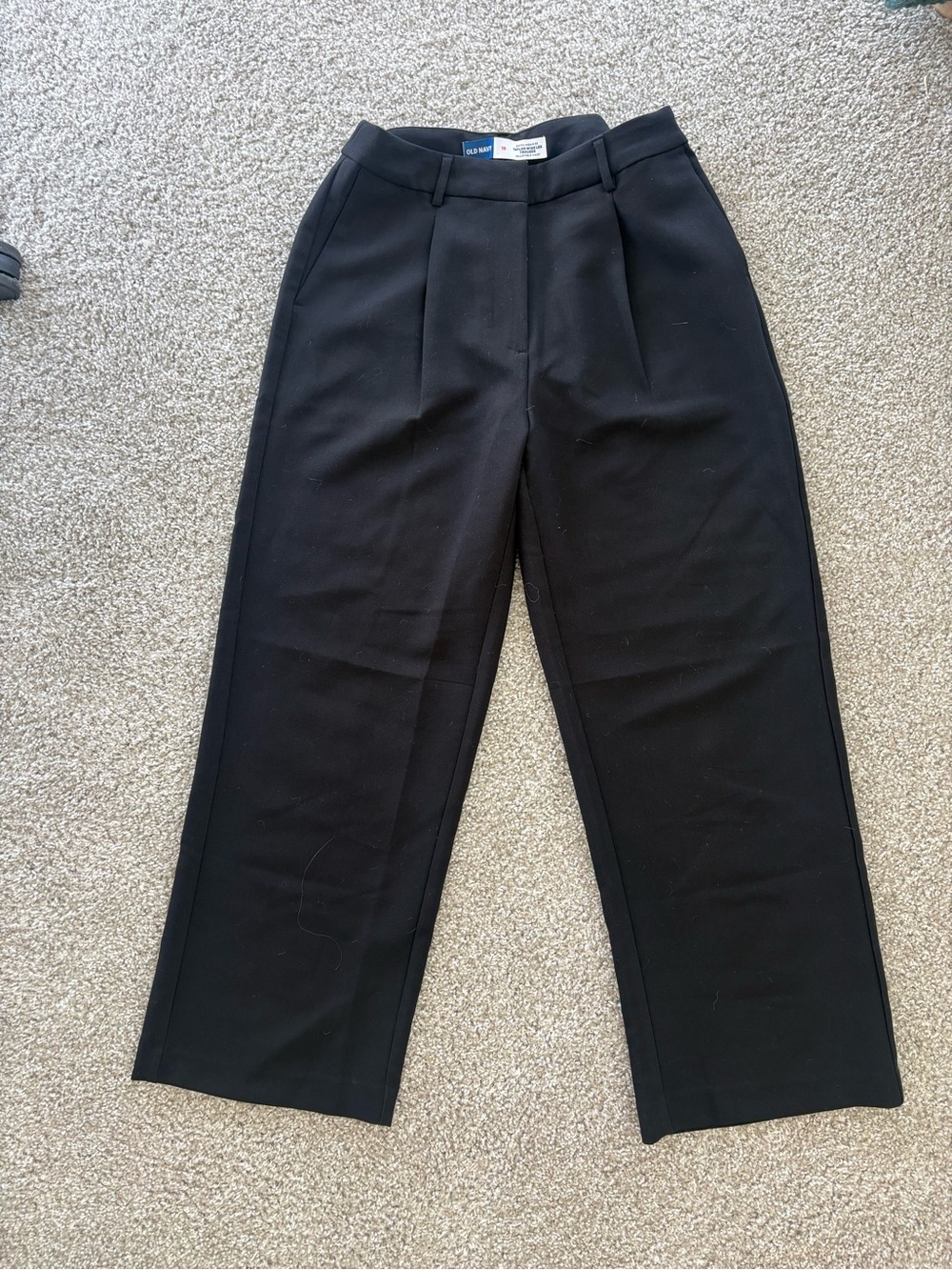Old Navy Black Wide-Leg Trousers